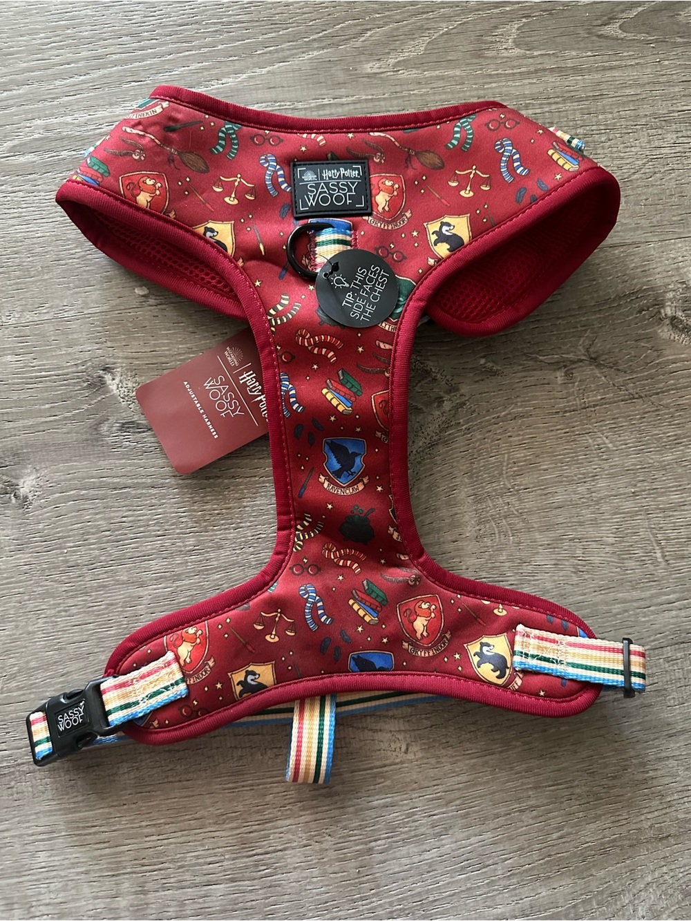 Sassy Woof Red Patterned Pet Harness - Sassy Woof size XL